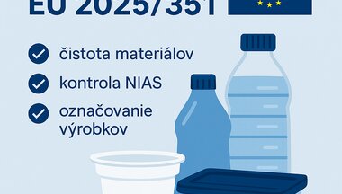 Nové nariadenie EÚ 2025/351 sprísňuje požiadavky na plasty v styku s potravinami